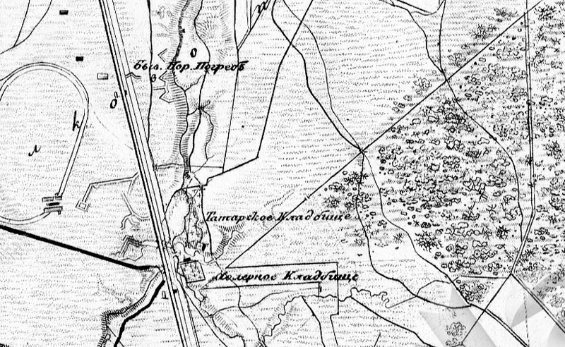 Фрагмент карты С.-Петербургской губернии 1831 г.