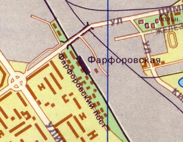 Карта Ленинграда 1992 года
