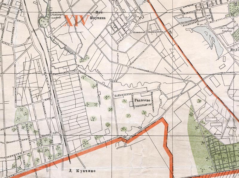 Карта Ленинграда 1947 года