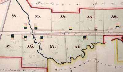 План выселочных участков по Царскосельской железной дороге